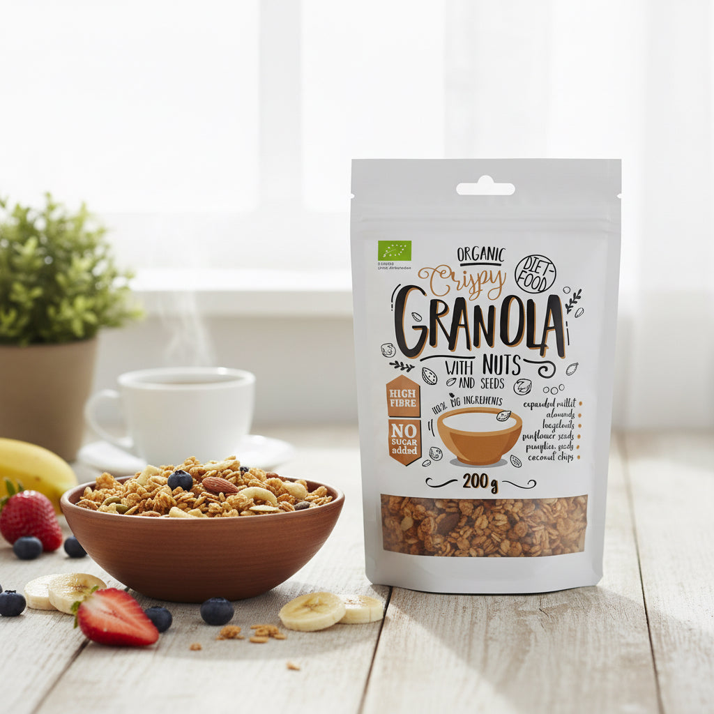 Granola Bio aux Fruits Secs & Graines – 200 g