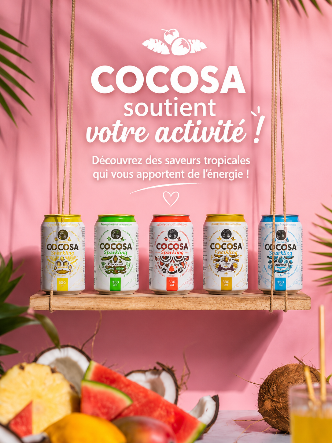 Eau de Coco & Jus de Mangue NFC – 330 ml
