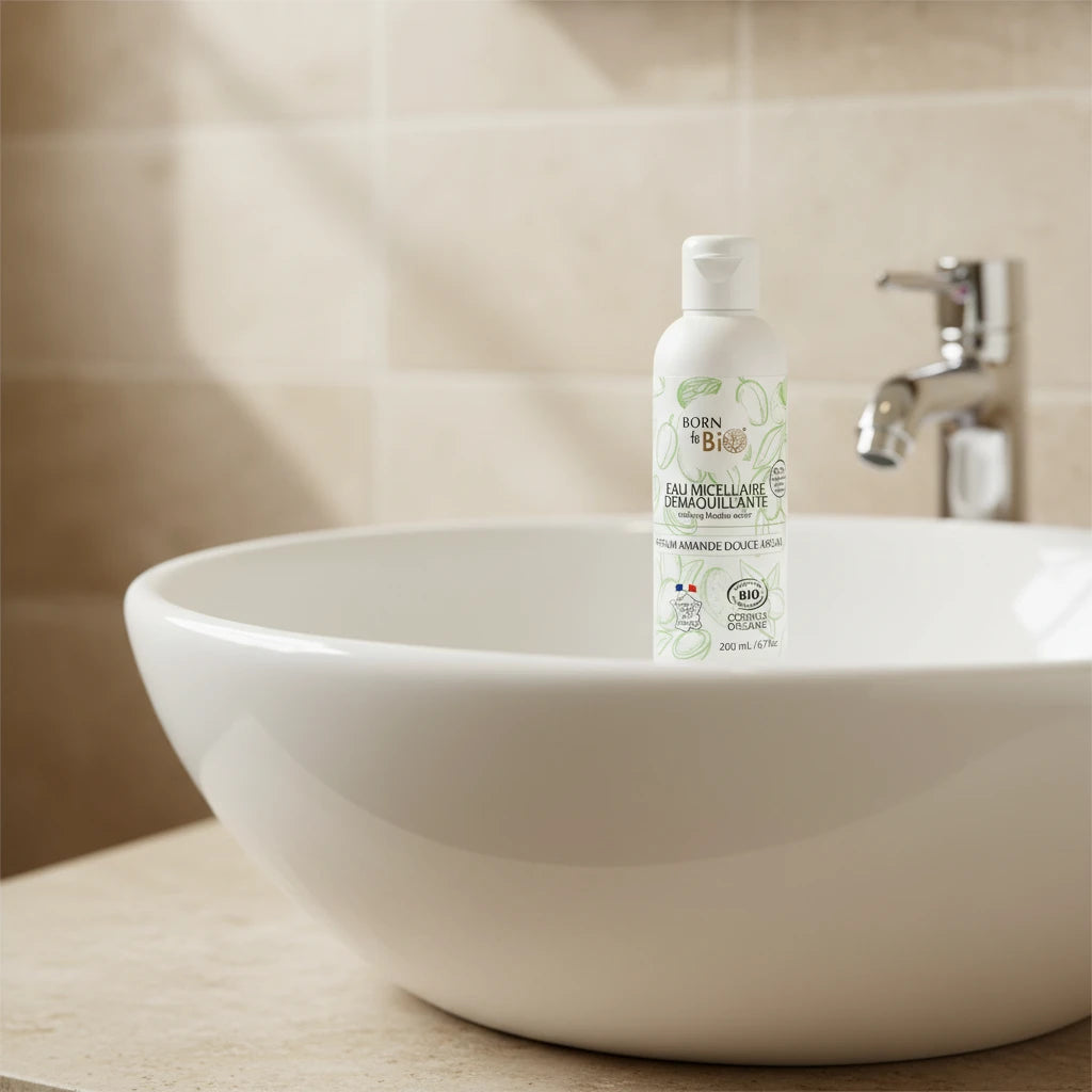 Eau Micellaire Démaquillante Amande Douce Argan - Certifiée Bio