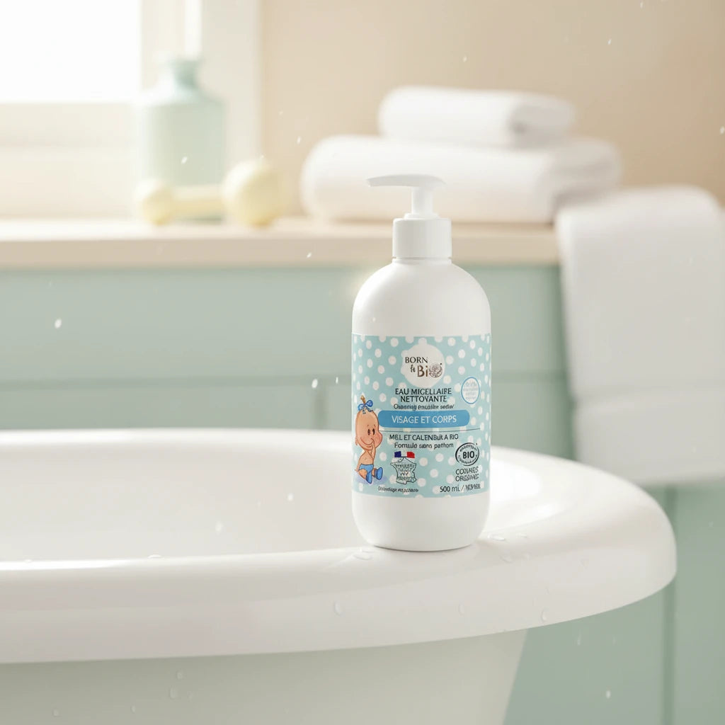 Eau Micellaire Nettoyante pour Bébé - Certifiée bio